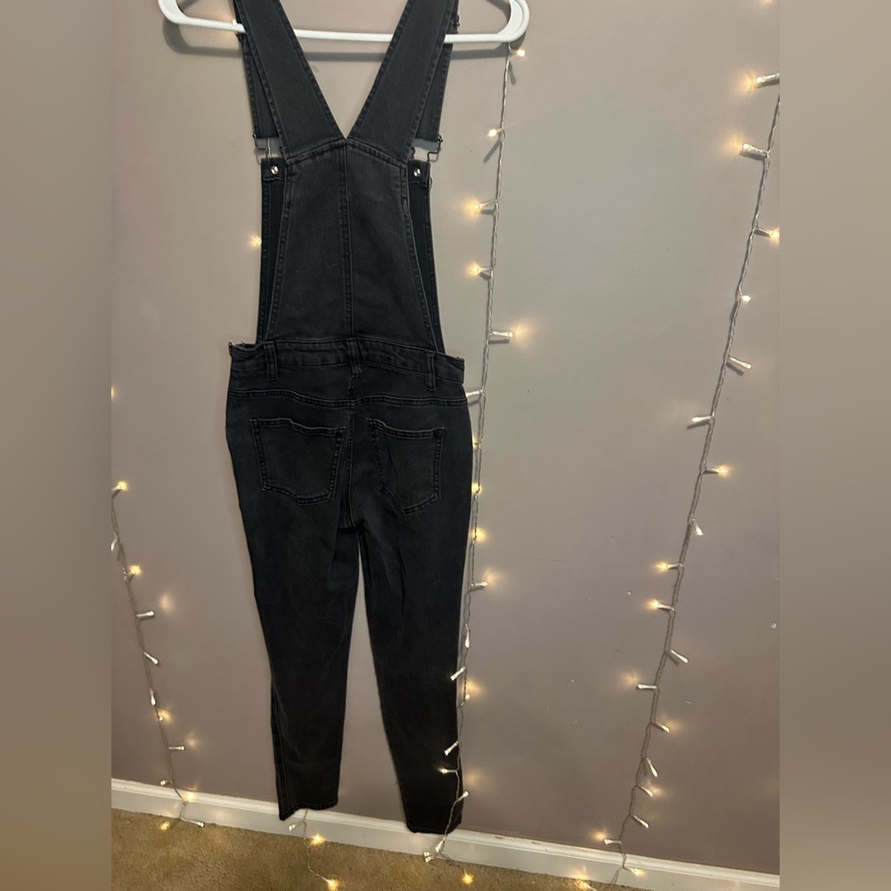 Women : Chico size 1 black jean overalls juniors